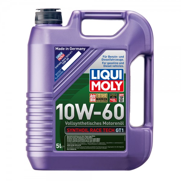 Λιπαντικό κινητήρα Liqui Moly Synthoil Race Tech GT1 10W60 5lt